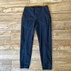 Woman’s Gray Plaid Here to There High-Rise 7/8 Pant-Size 12